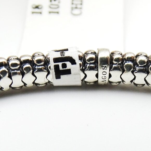 LAGOS Caviar Sterling Silver 6mm Cuff Bracelet - Picture 6 of 8